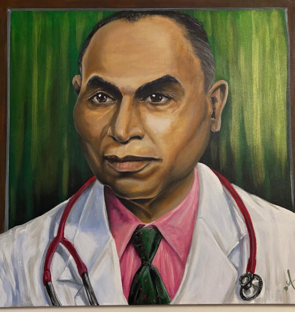 Dr Franklin painting